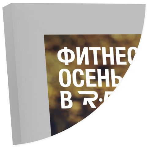 Рамка Нельсон 62 А4, серебро матовое анодир. в Иркутске - картинка, изображение, фото